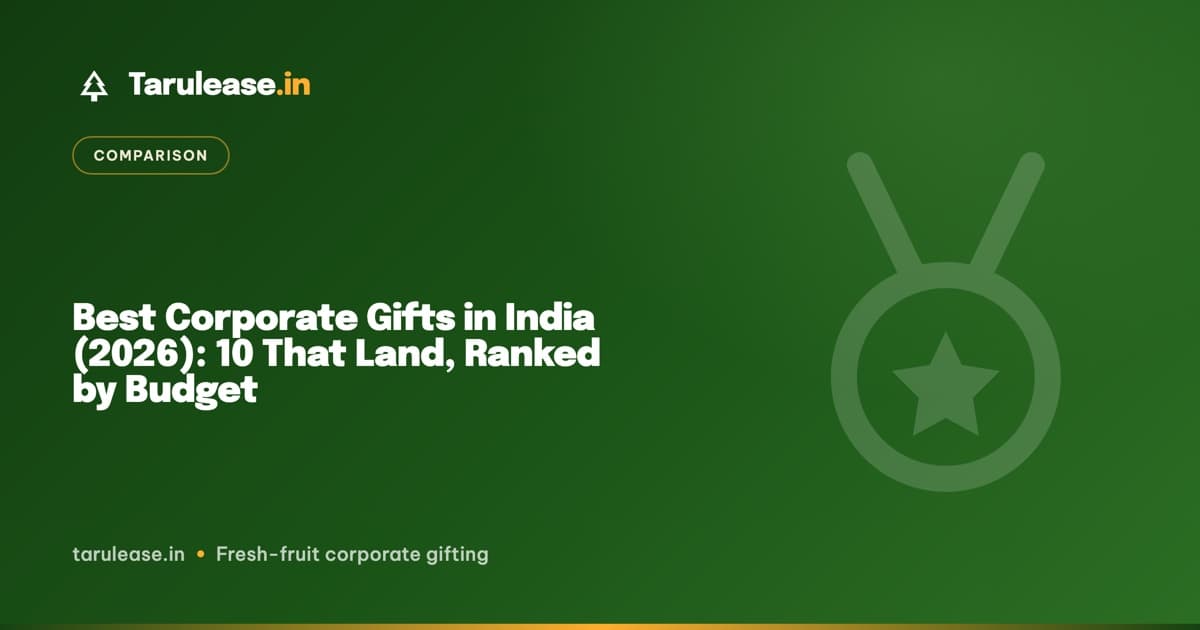 Best Corporate Gifts in India (2026): 10 That Land, Ranked by Budget
