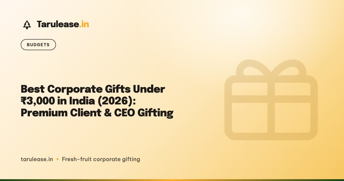 Best Corporate Gifts Under ₹3,000 in India (2026): Premium Client & CEO Gifting