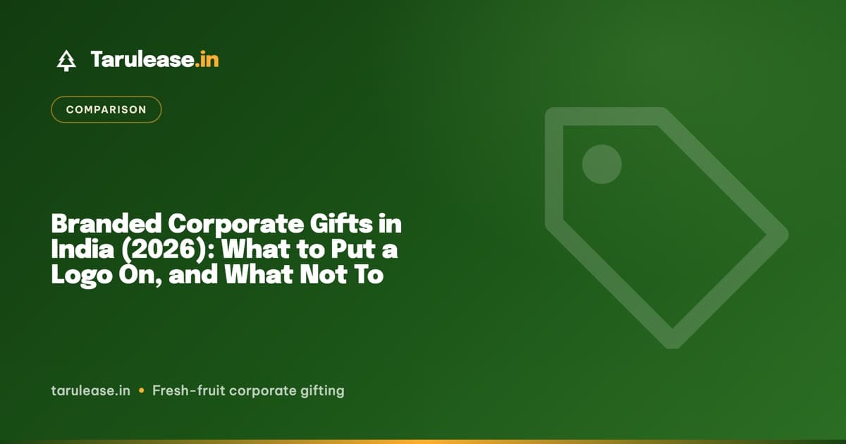 Branded Corporate Gifts in India (2026): What to Put a Logo On, and What Not To