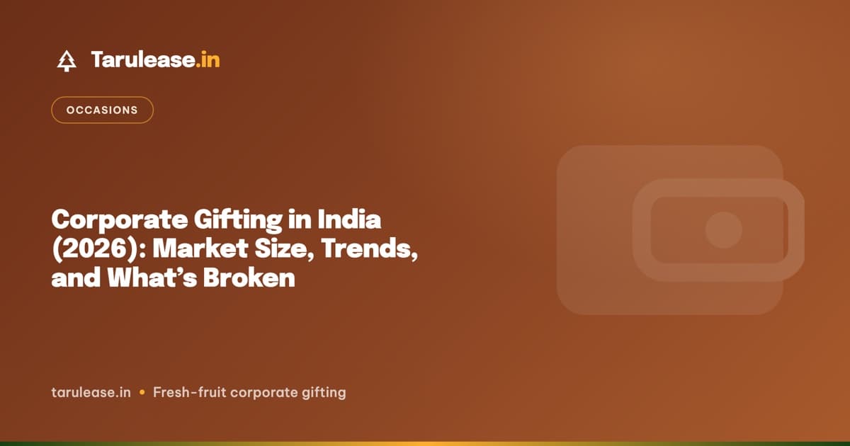 Corporate Gifting in India (2026): Market Size, Trends, and What's Broken