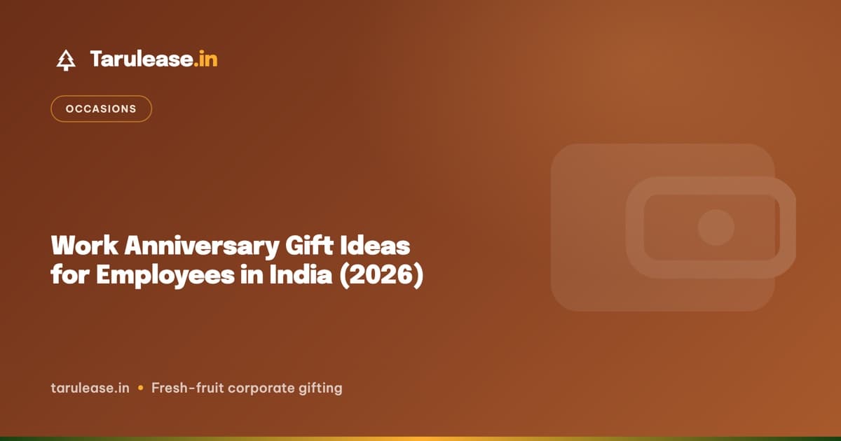 Work Anniversary Gift Ideas for Employees in India (2026)
